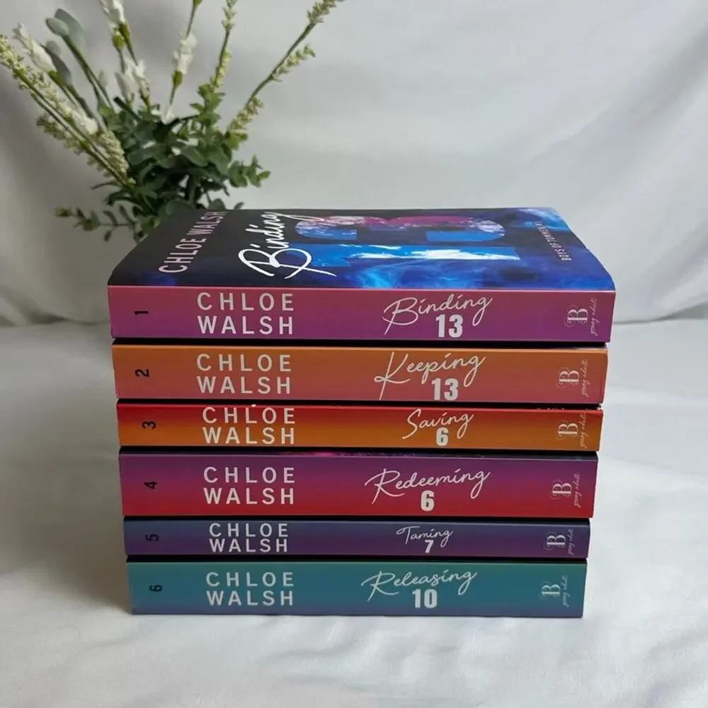 Boys of Tommen Chloe Walsh OOP Ombre Spine Paperback Books 1-6 Complete Set